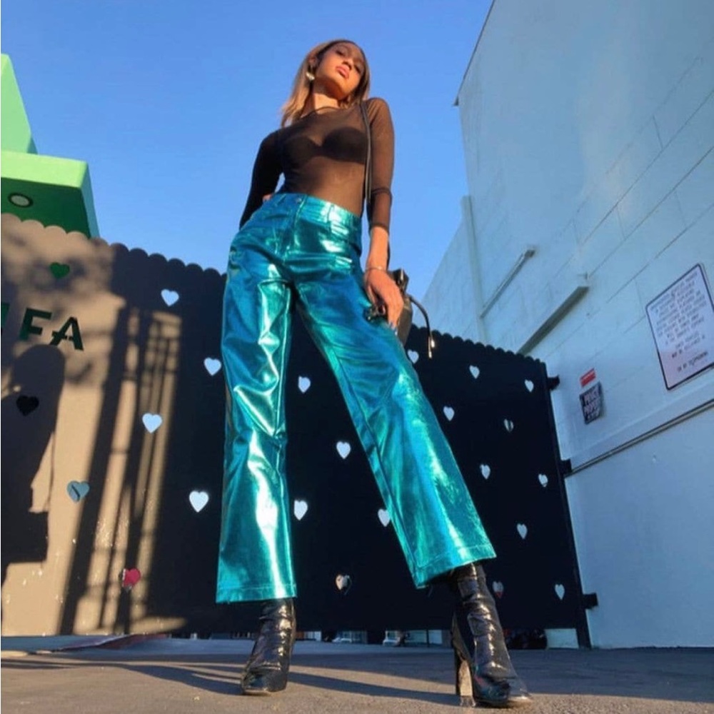 Electric sky blue pants